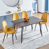 Wayfair yellow dining discount chairs